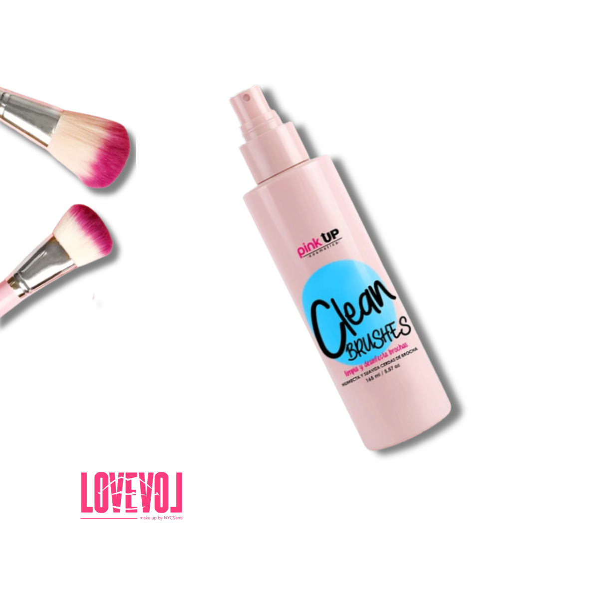 Liquido Limpiador de Brochas de Pink Up