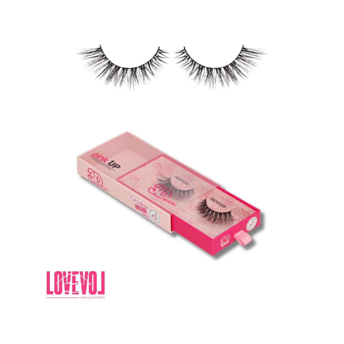 Pestañas 3D  Eyelashes de Pink Up